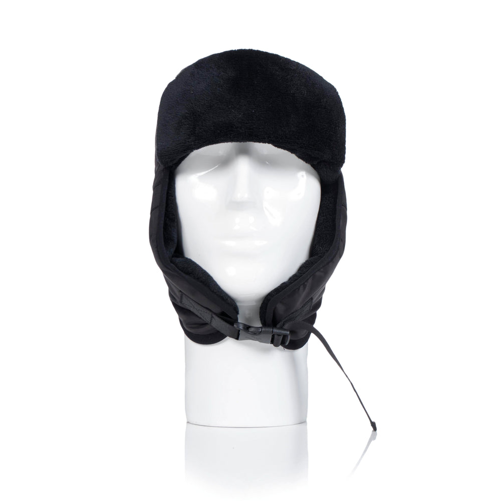 Mens Water Resistant Aviator Hat - Black