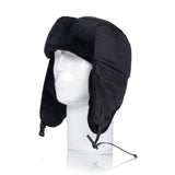 Mens Water Resistant Aviator Hat - Black