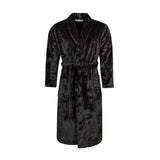 Mens Thermal Dressing Gown - Black