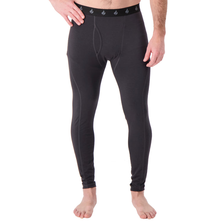 Mens Cedrick Ceramic Thermal Bottoms - Charcoal