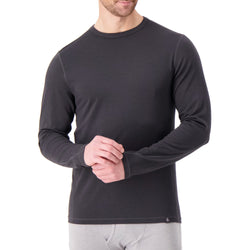 Mens Cedrick Ceramic Thermal Long Sleeve Top - Charcoal