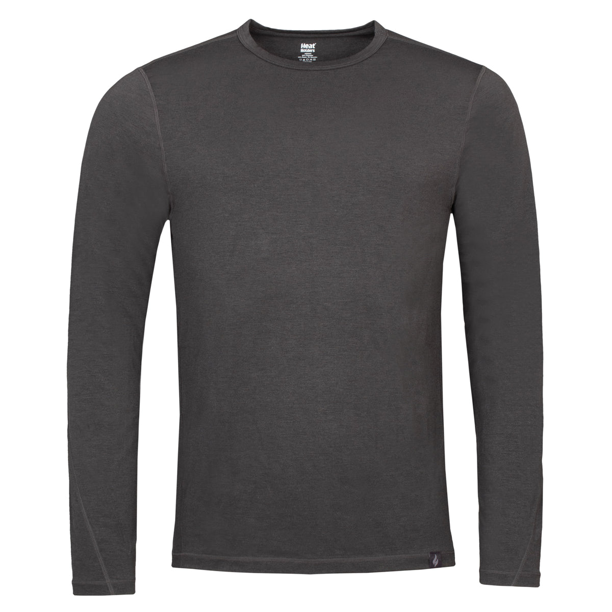 Mens Cedrick Ceramic Thermal Long Sleeve Top - Charcoal – Heat Holders