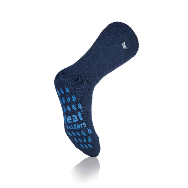 Mens Original Thermal Slipper Socks - Deep Blue