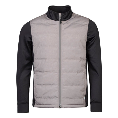 Mens Mid-Weight and Water Resistant Hybrid Harrison Jacket - Grey