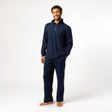 Mens Thermal Lounge Pants - Navy