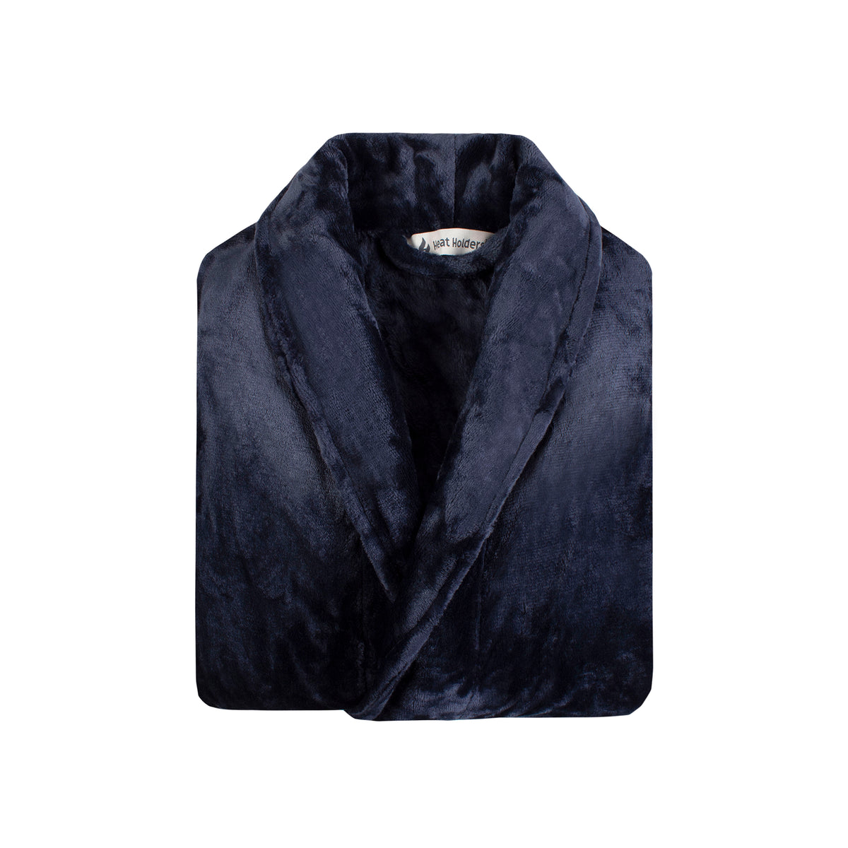 Mens Thermal Dressing Gown Navy Heat Holders