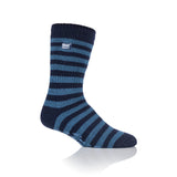 Mens Original Thermal Slipper Socks - Navy Stripe