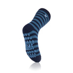 Mens Original Thermal Slipper Socks - Navy Stripe