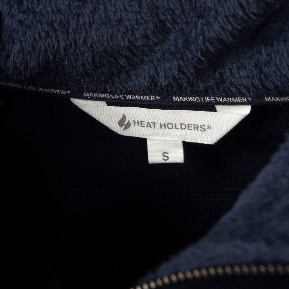 Mens Quarter Zip Thermal Lounge Top - Navy