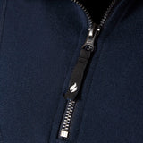Mens Quarter Zip Thermal Lounge Top - Navy