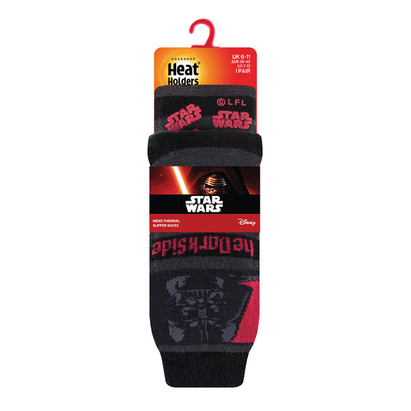 Mens Dual Layer Star Wars Slipper Socks - Darth Vader