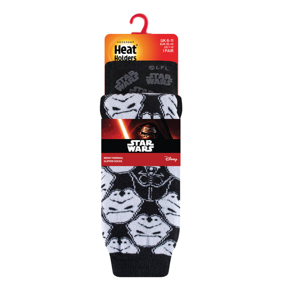 Mens Dual Layer Star Wars Slipper Socks - Storm Trooper