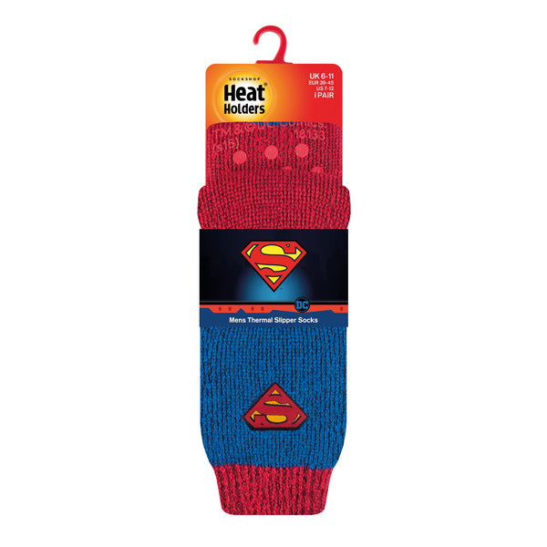 Mens Original Character Slipper Socks - Superman