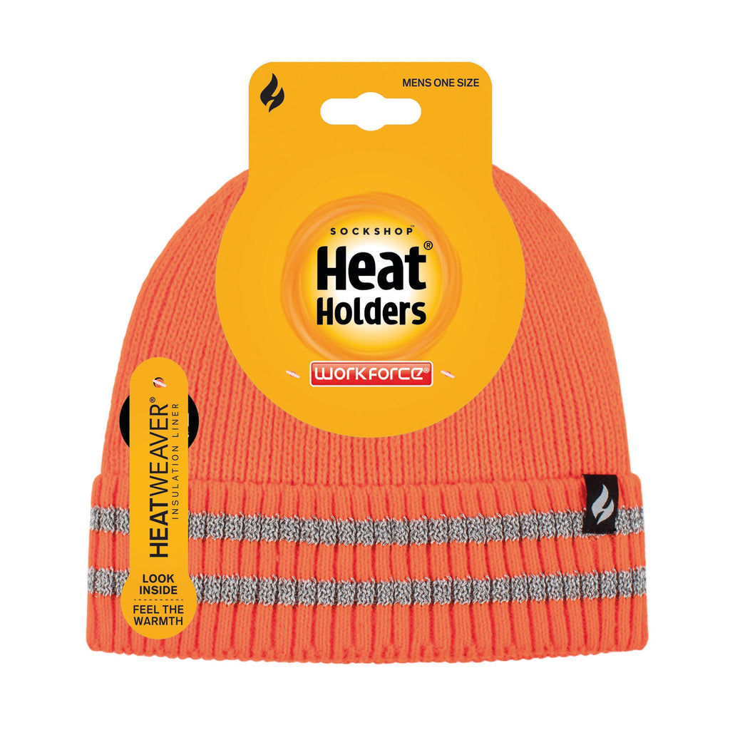 Mens Workforce Thermal Work Hat - Orange – Heat Holders