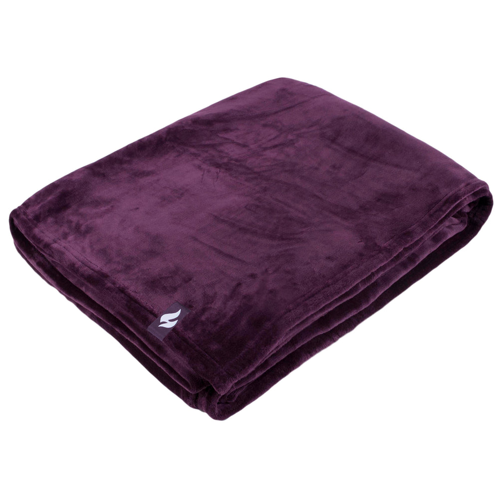 Giant Luxury Fleece Thermal Blanket/Throw 270cm x 240cm - Mulled Wine