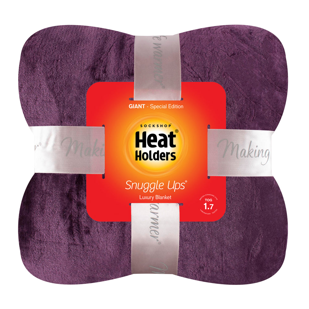 Giant Luxury Fleece Thermal Blanket/Throw 270cm x 240cm - Mulled Wine