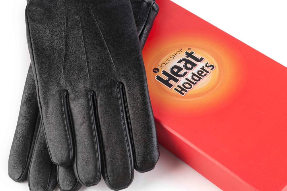 Mens Leather Gloves - Black