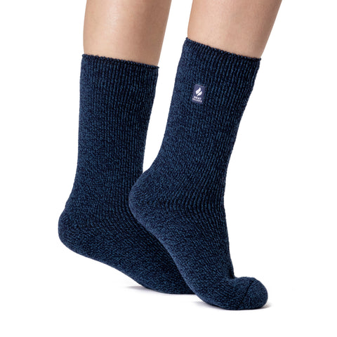 Ladies Original Outdoors Merino Wool Blend Socks - Navy & Teal