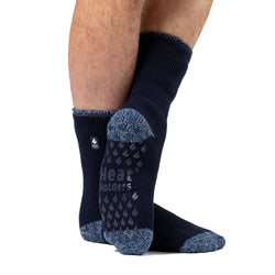 Mens Original Siskin Slipper Socks - Navy