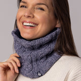 Ladies Marlow Neck Warmer - Navy Twist