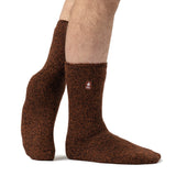 Mens Original Nevis Twist Socks - Chestnut & Auburn