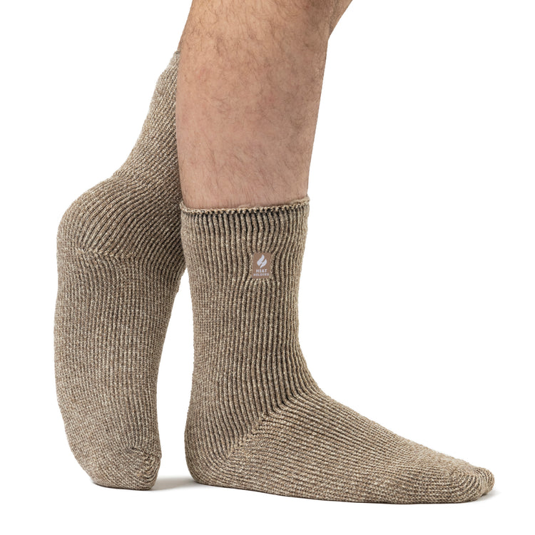 Mens Original Nevis Twist Socks - Oatmeal