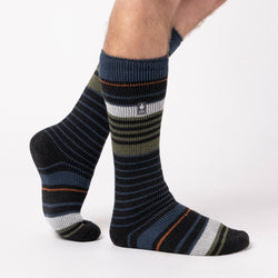 Mens Original Extra Long Ski & Snow Sports Socks - Charcoal & Olive