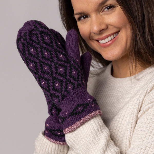 Ladies Copenhagen Mittens - Purple