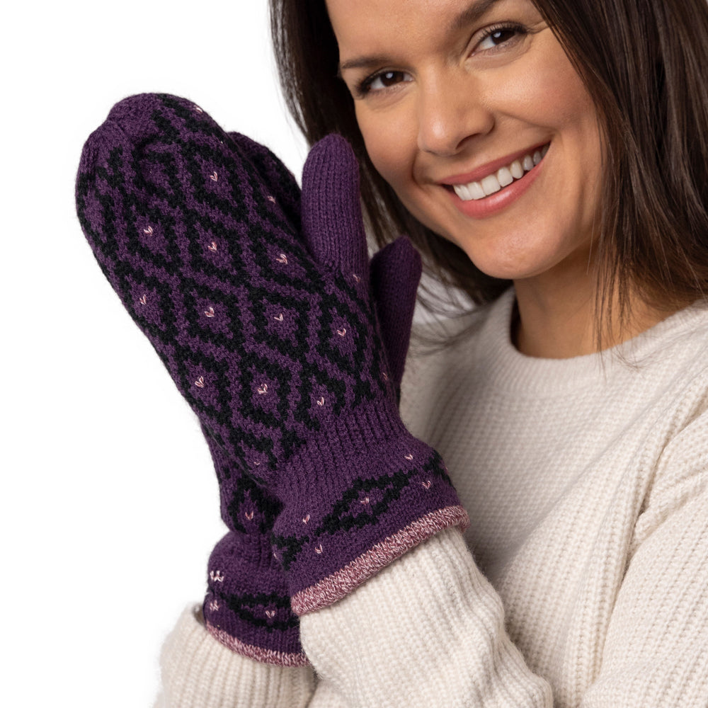 Ladies Copenhagen Mittens - Purple