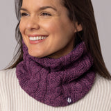 Ladies Marlow Neck Warmer - Purple Twist