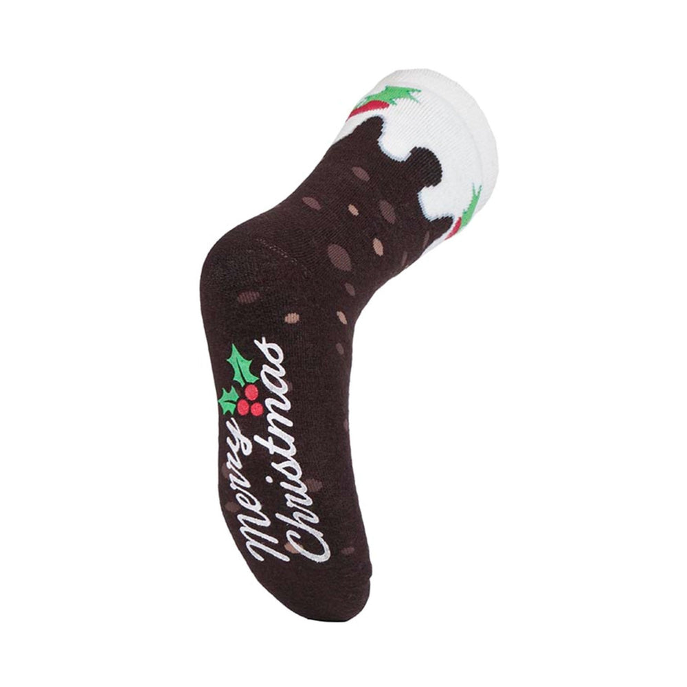 Mens Dual Layer Christmas Socks - Pudding