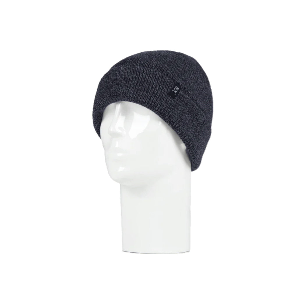 Mens Turnover Cuff Hat - Navy Twist