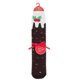 Mens Dual Layer Christmas Socks - Pudding