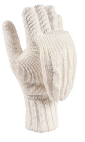 Special Offer Ladies Thermal Converter Mittens & Original Hat - Cream