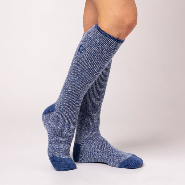 Ladies RHS Original Wellington Boot Socks - Denim Twist