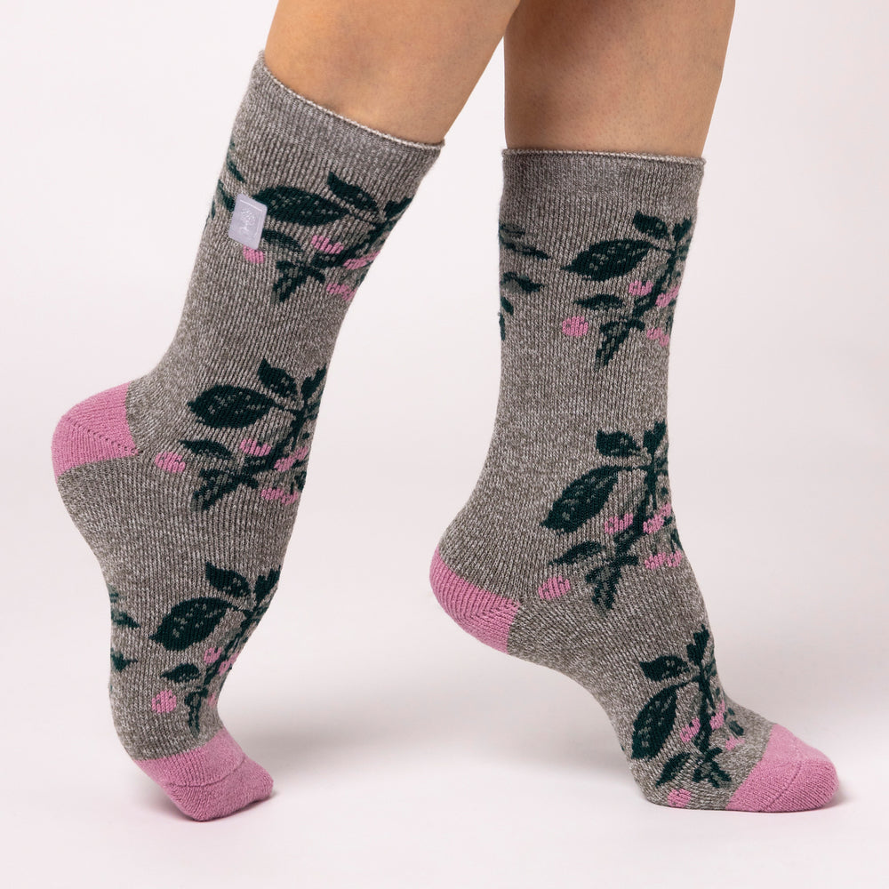 Ladies RHS Lite Socks - Berries Grey