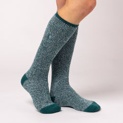 Ladies RHS Original Wellington Boot Socks - Teal Green Twist