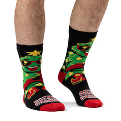 Mens Lite Christmas Socks - Rocking Around