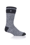 Mens Original Rook Block Twist Stripe Socks - Charcoal