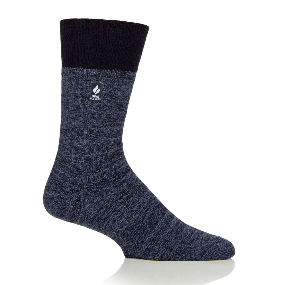 Mens Gentle Grip Thermal Socks - Denim