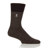 Mens Gentle Grip Thermal Socks - Charcoal & Grey