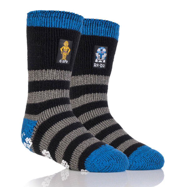 Kids Star Wars Thermal Slipper Socks - R2-D2 & C-3PO