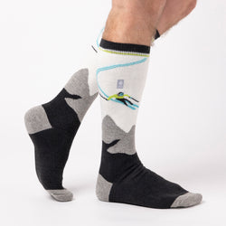 Mens Ultra Lite Long Ski & Snow Sports Socks - Slopes