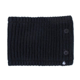 Unisex Button Up Neck Warmer - Black