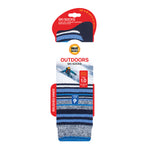 Ladies Ultra Lite Long Ski & Snow Sports Socks - Blue Stripe