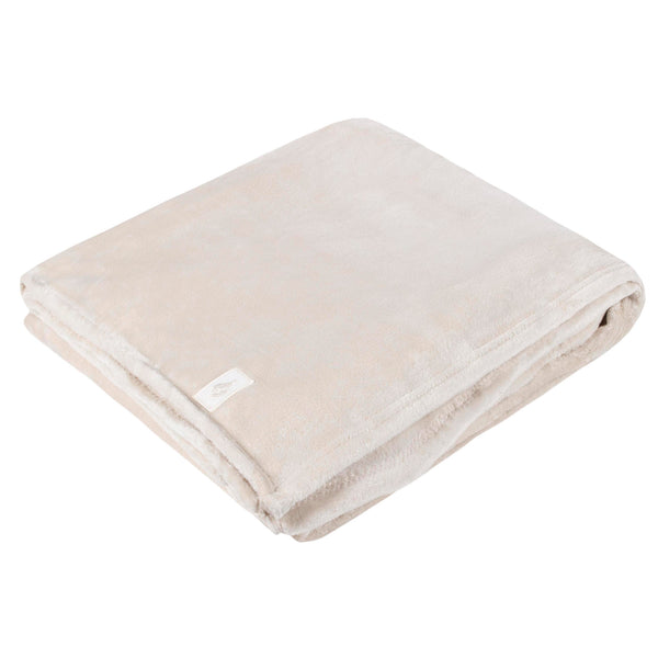 Luxury Fleece Thermal Blanket/Throw 180cm x 200cm - White Sand