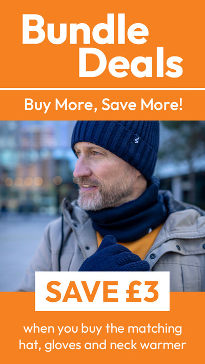 Complete the look with our coordinating hats, gloves & neckwarmers