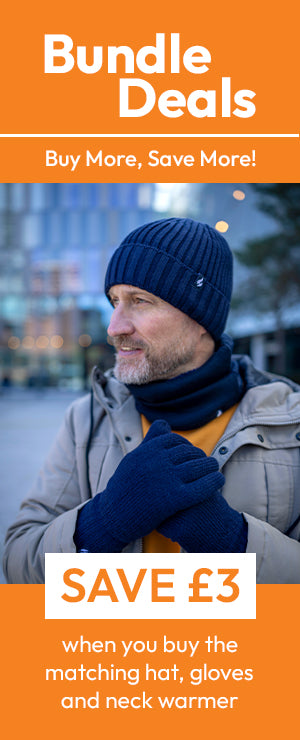 Complete the look with our coordinating hats, gloves & neckwarmers