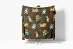 Oversized Fleece Thermal Blanket 180cm x 200cm - Brown Dog Design