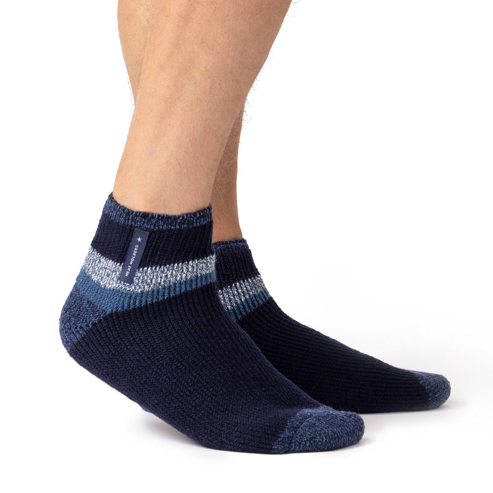 Mens Original Aubin Sleep Ankle Socks - Navy & Blue